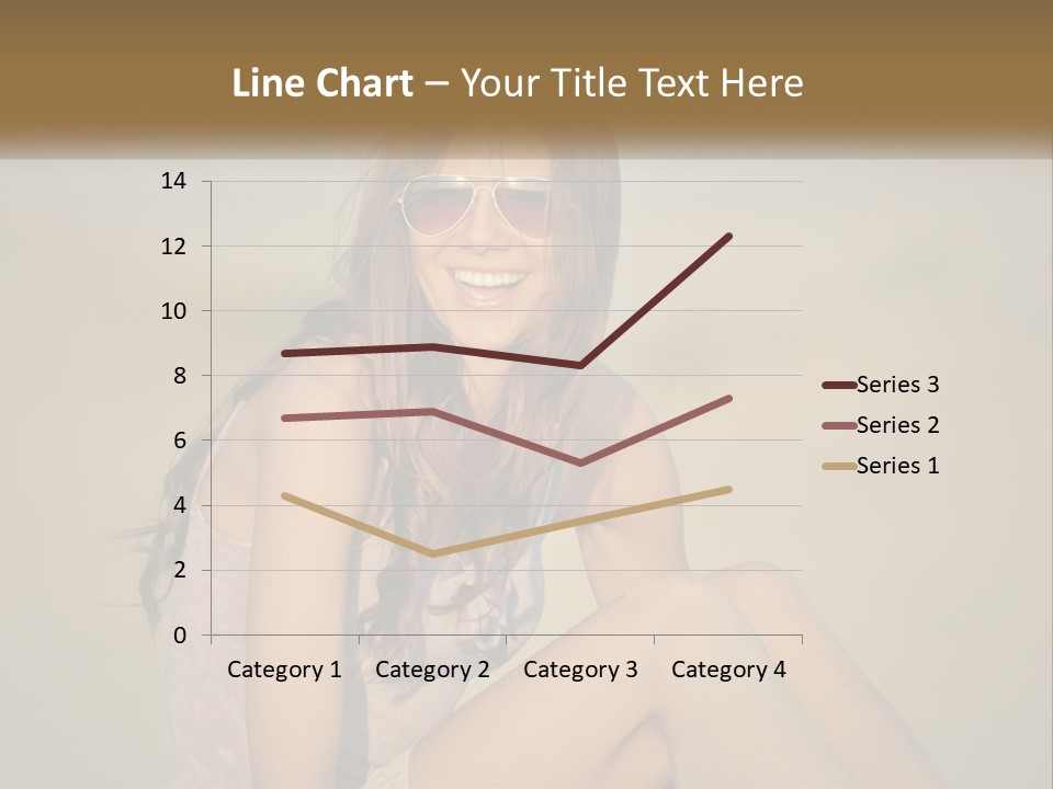 Girl In Sunglasses PowerPoint Template