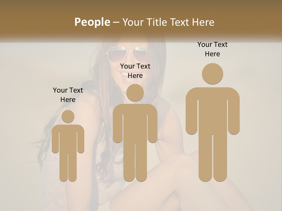 Girl In Sunglasses PowerPoint Template