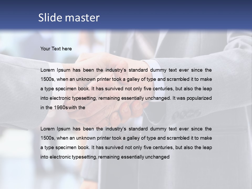 Handshake PowerPoint Template