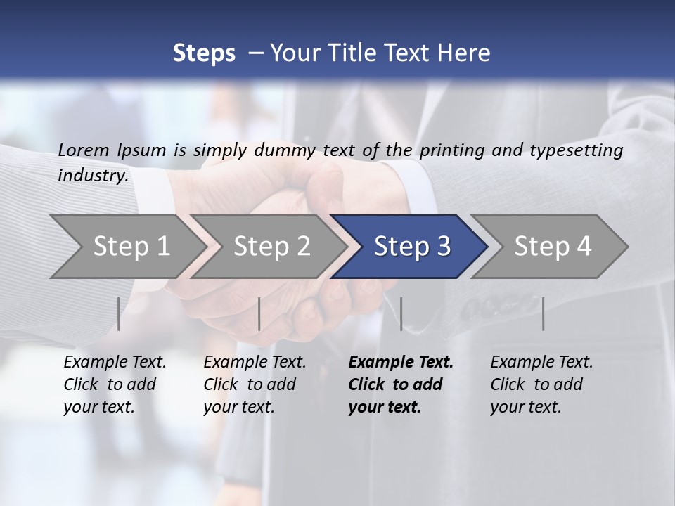 Handshake PowerPoint Template