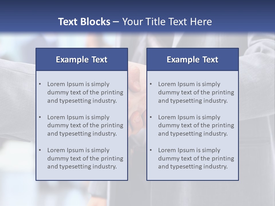 Handshake PowerPoint Template