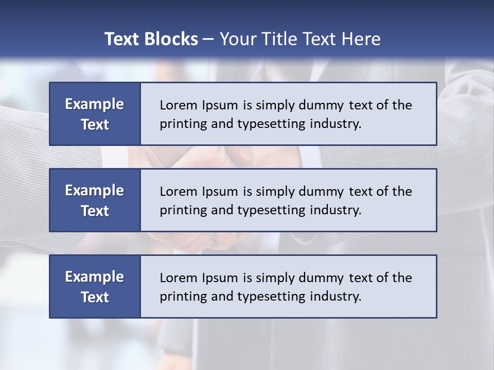 Handshake PowerPoint Template