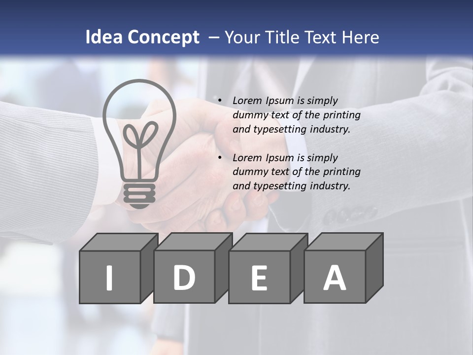 Handshake PowerPoint Template