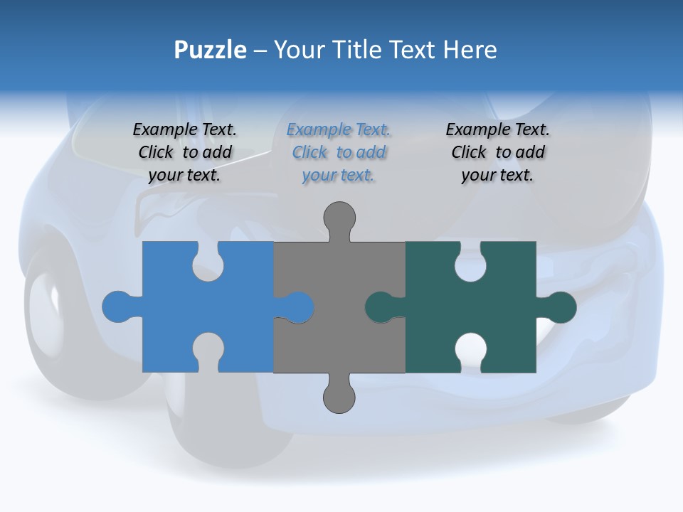 Illustration Of A Car With Glasses PowerPoint Template