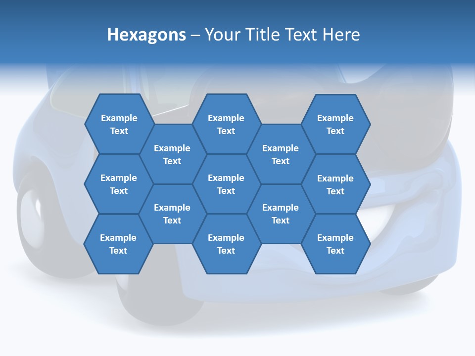 Illustration Of A Car With Glasses PowerPoint Template