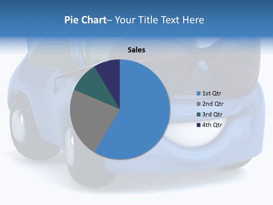 Illustration Of A Car With Glasses PowerPoint Template
