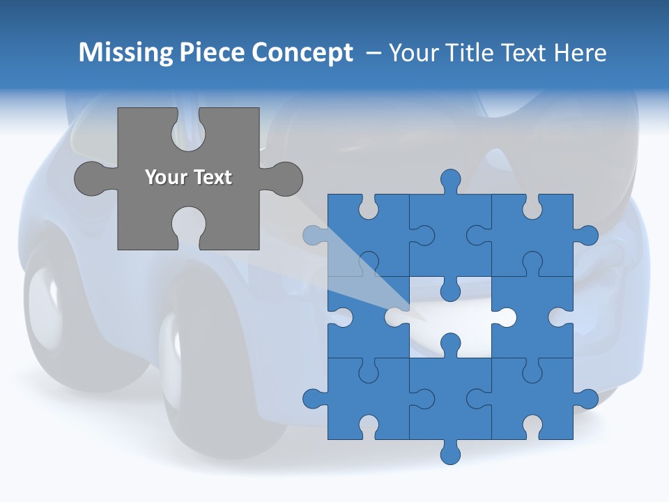 Illustration Of A Car With Glasses PowerPoint Template