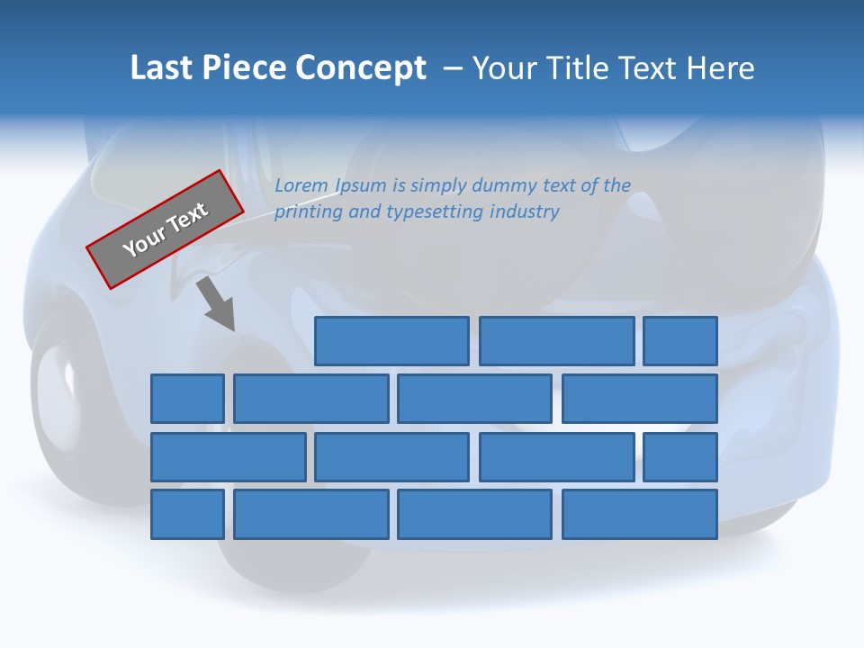 Illustration Of A Car With Glasses PowerPoint Template