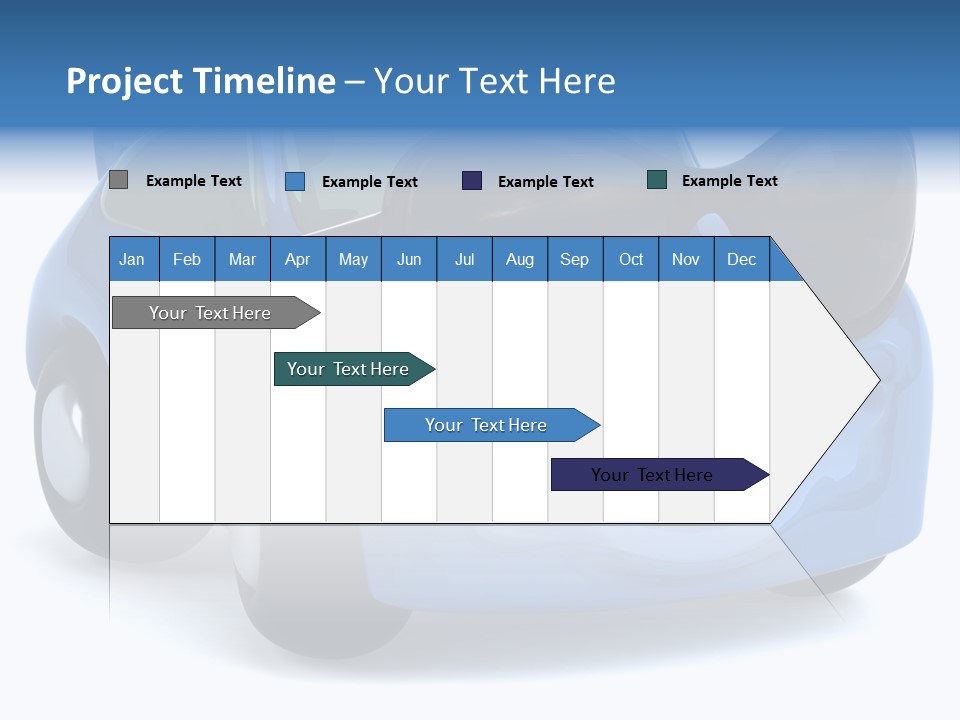 Illustration Of A Car With Glasses PowerPoint Template