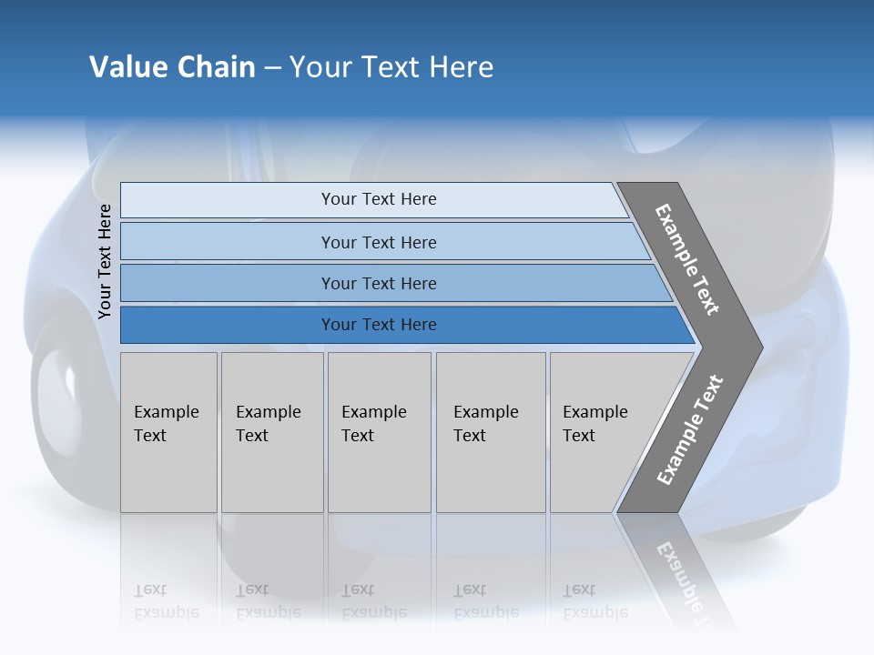 Illustration Of A Car With Glasses PowerPoint Template