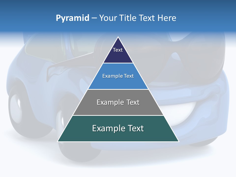 Illustration Of A Car With Glasses PowerPoint Template