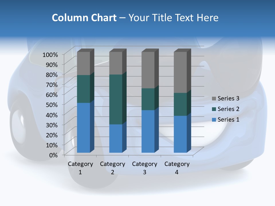 Illustration Of A Car With Glasses PowerPoint Template