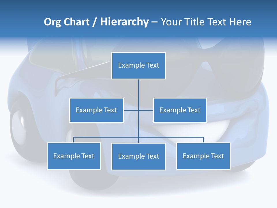 Illustration Of A Car With Glasses PowerPoint Template