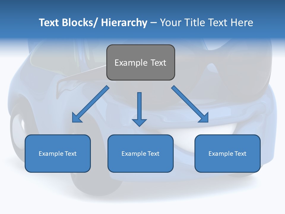 Illustration Of A Car With Glasses PowerPoint Template