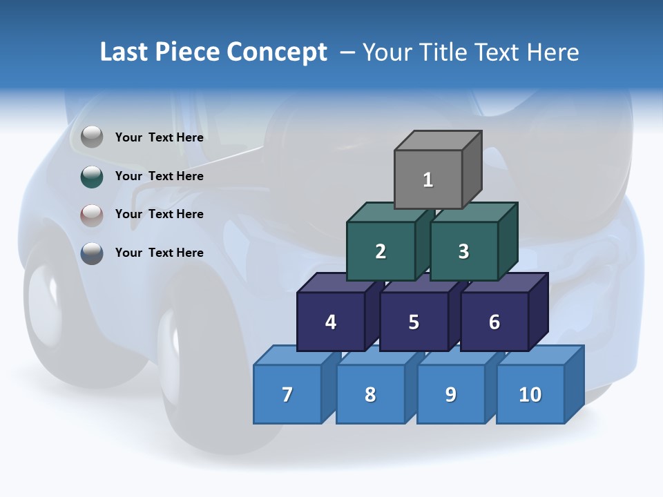 Illustration Of A Car With Glasses PowerPoint Template