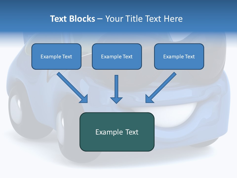 Illustration Of A Car With Glasses PowerPoint Template