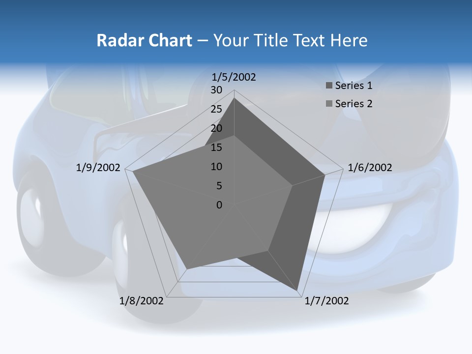 Illustration Of A Car With Glasses PowerPoint Template