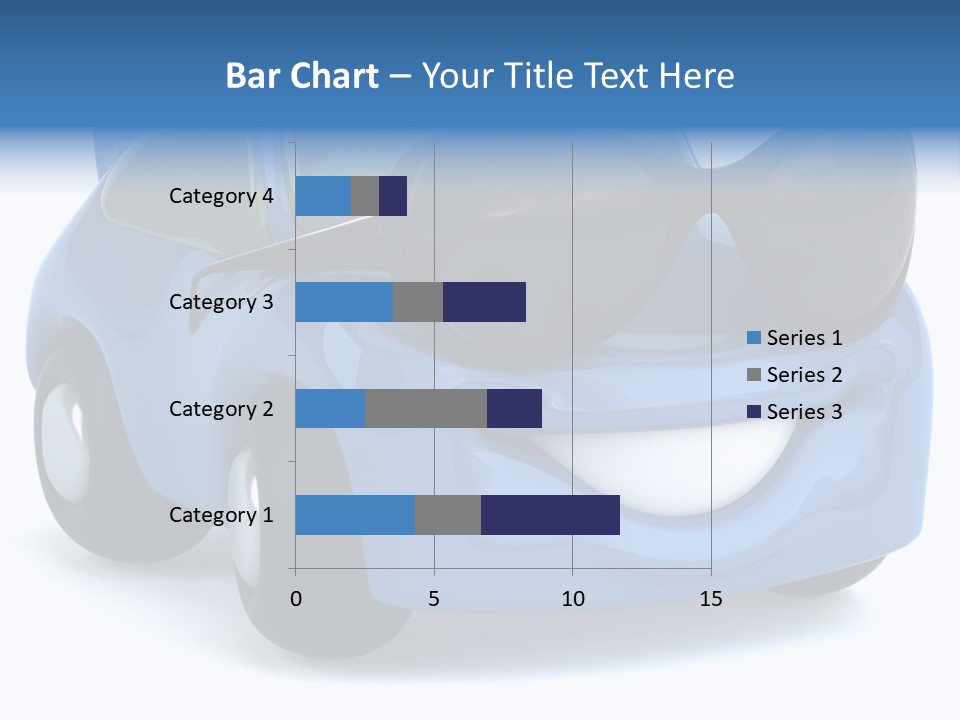 Illustration Of A Car With Glasses PowerPoint Template