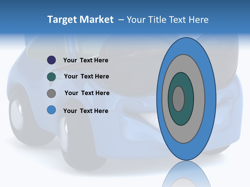 Illustration Of A Car With Glasses PowerPoint Template