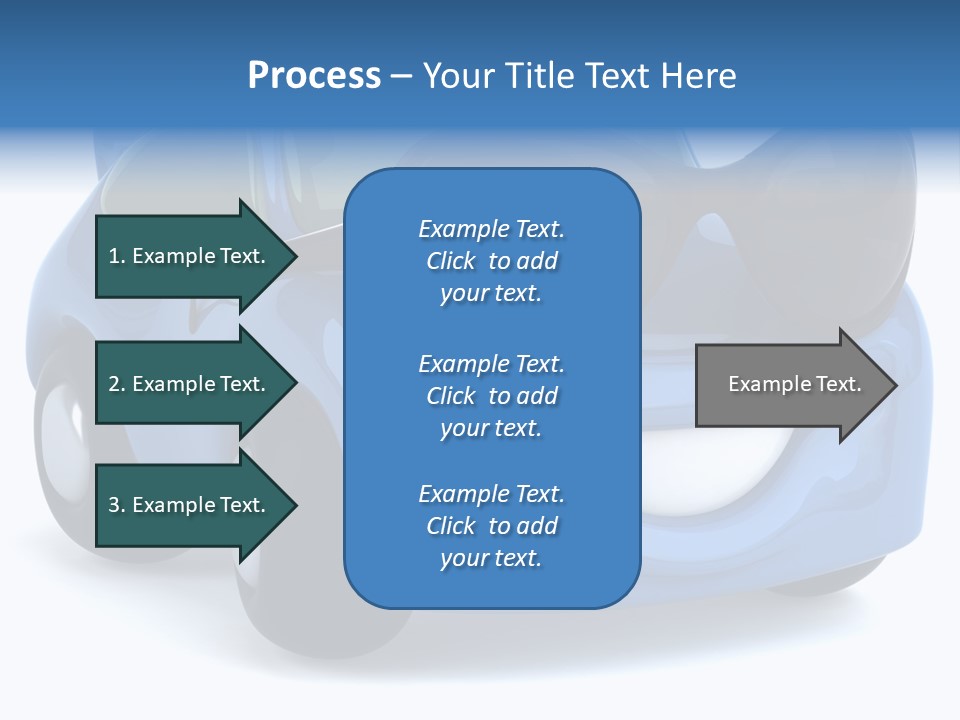 Illustration Of A Car With Glasses PowerPoint Template