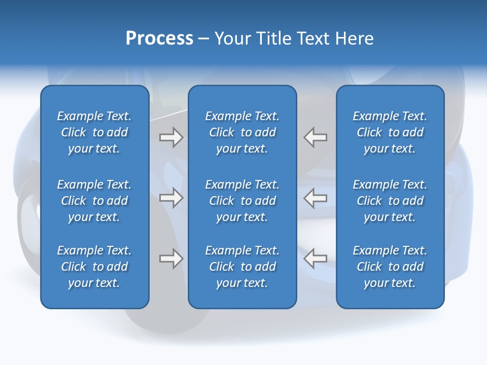 Illustration Of A Car With Glasses PowerPoint Template