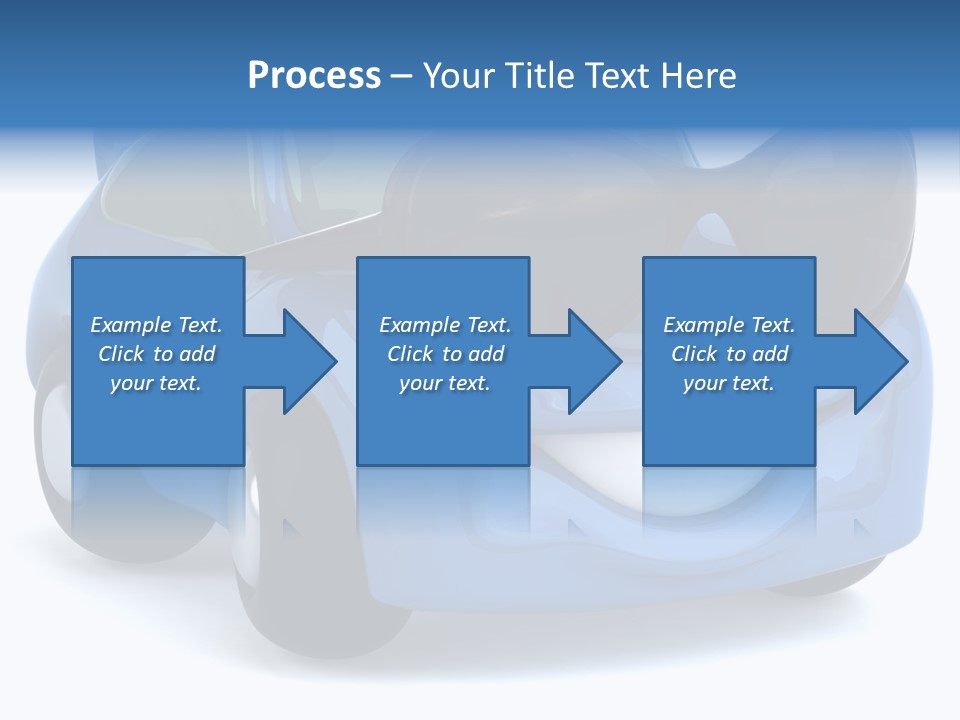 Illustration Of A Car With Glasses PowerPoint Template