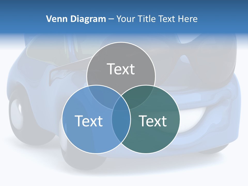 Illustration Of A Car With Glasses PowerPoint Template