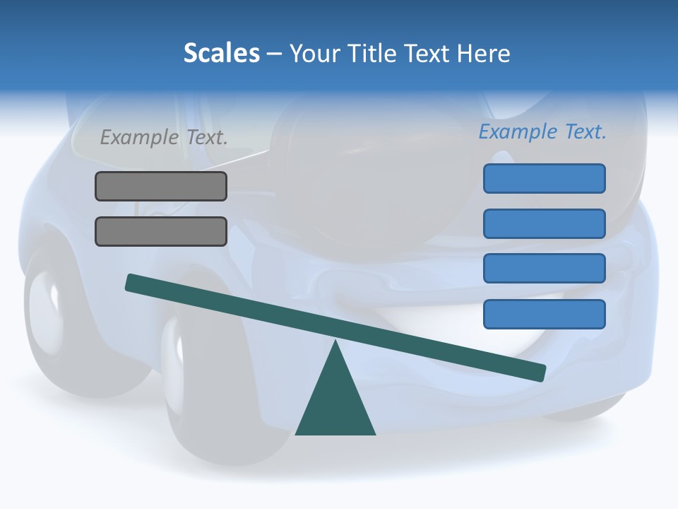 Illustration Of A Car With Glasses PowerPoint Template