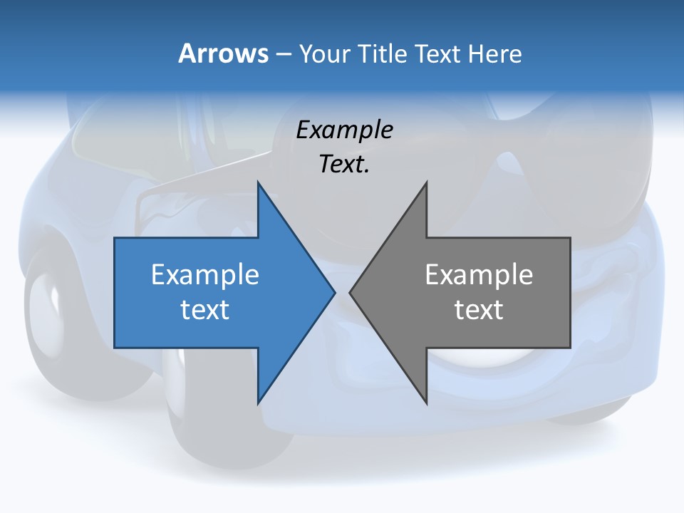 Illustration Of A Car With Glasses PowerPoint Template