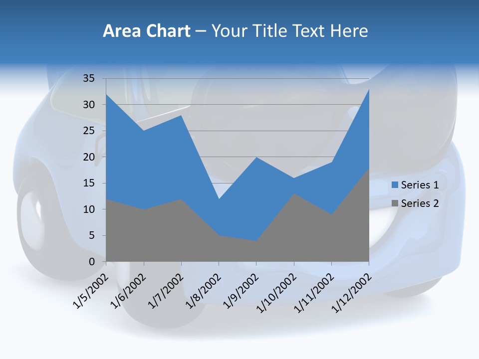 Illustration Of A Car With Glasses PowerPoint Template