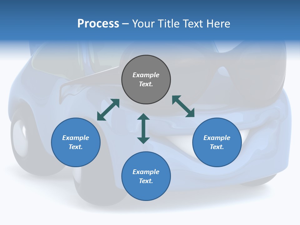 Illustration Of A Car With Glasses PowerPoint Template