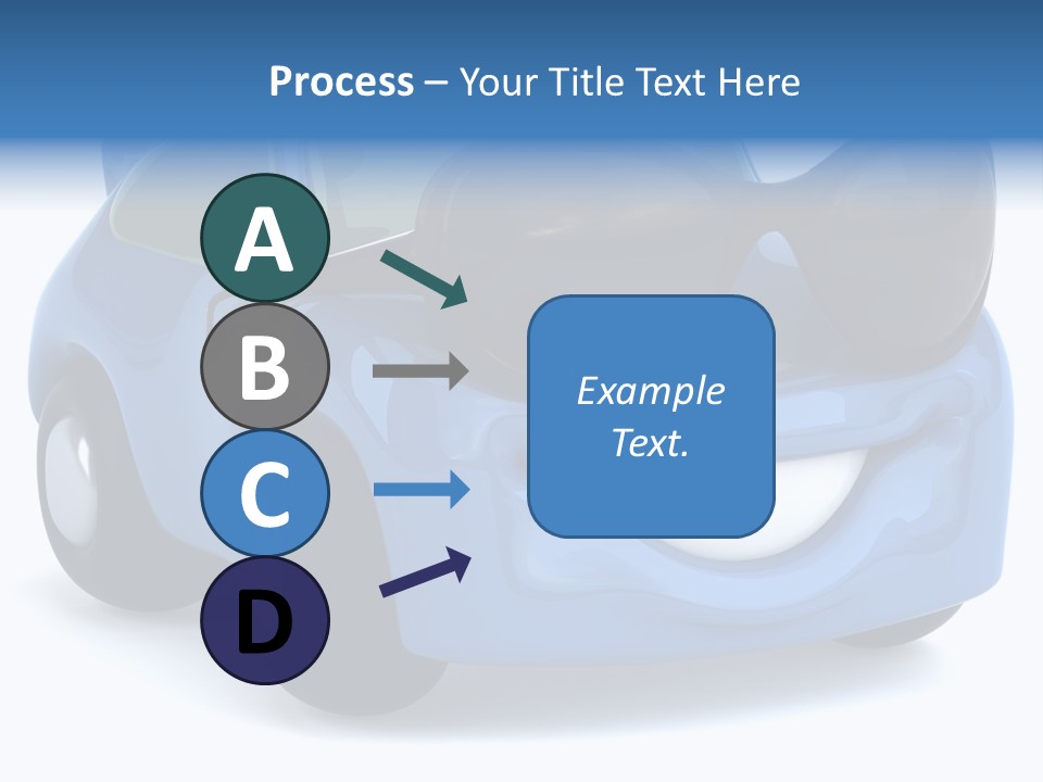 Illustration Of A Car With Glasses PowerPoint Template