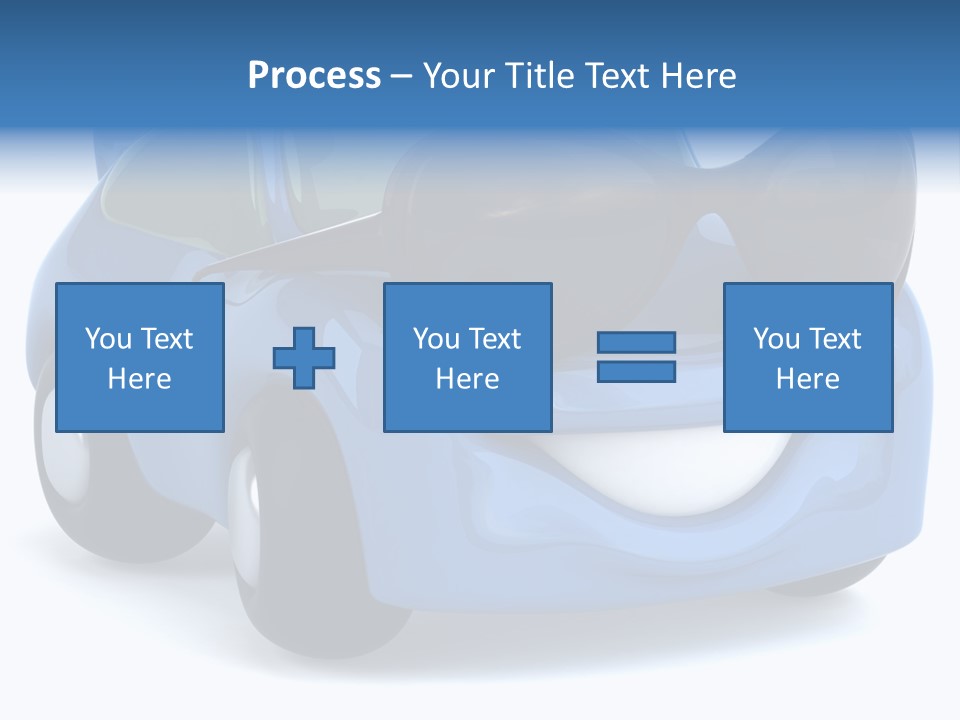 Illustration Of A Car With Glasses PowerPoint Template