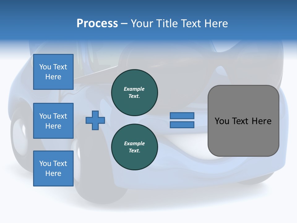 Illustration Of A Car With Glasses PowerPoint Template