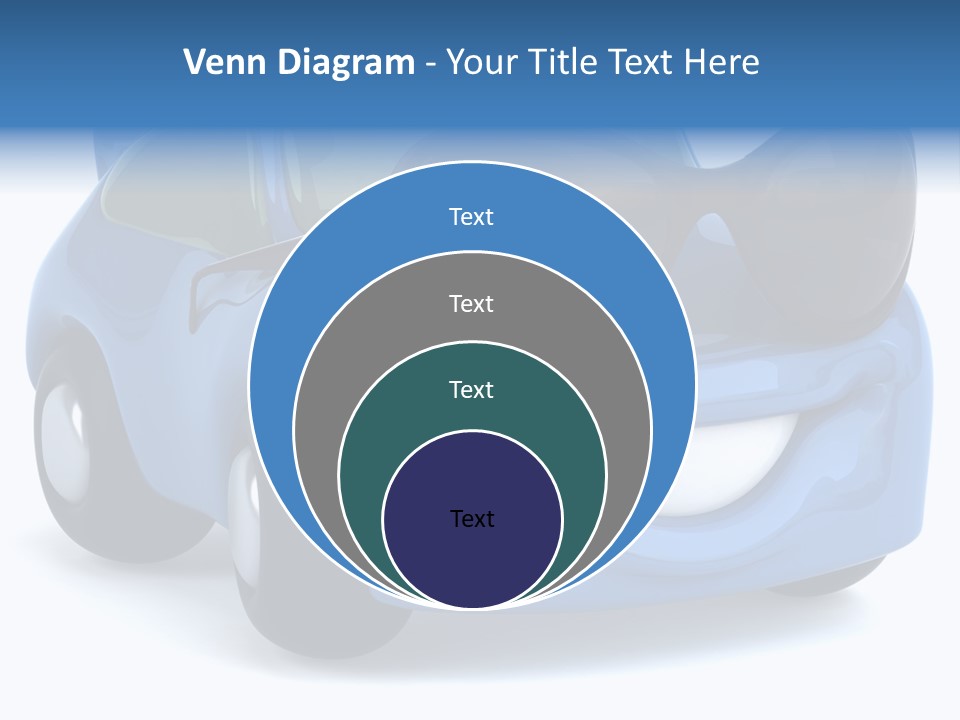 Illustration Of A Car With Glasses PowerPoint Template