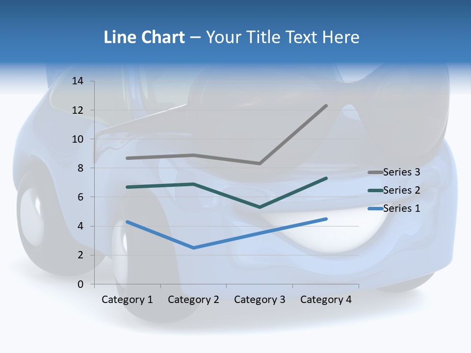 Illustration Of A Car With Glasses PowerPoint Template