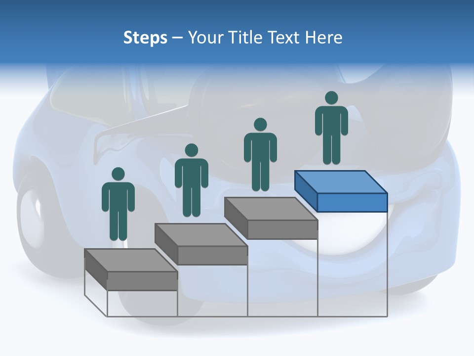 Illustration Of A Car With Glasses PowerPoint Template