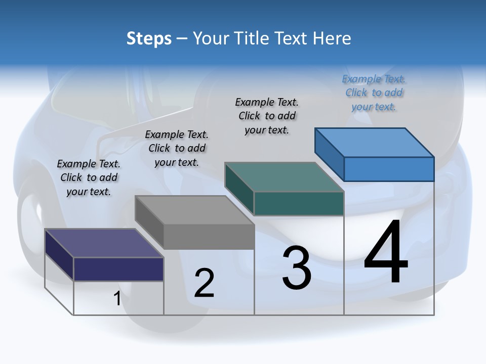 Illustration Of A Car With Glasses PowerPoint Template