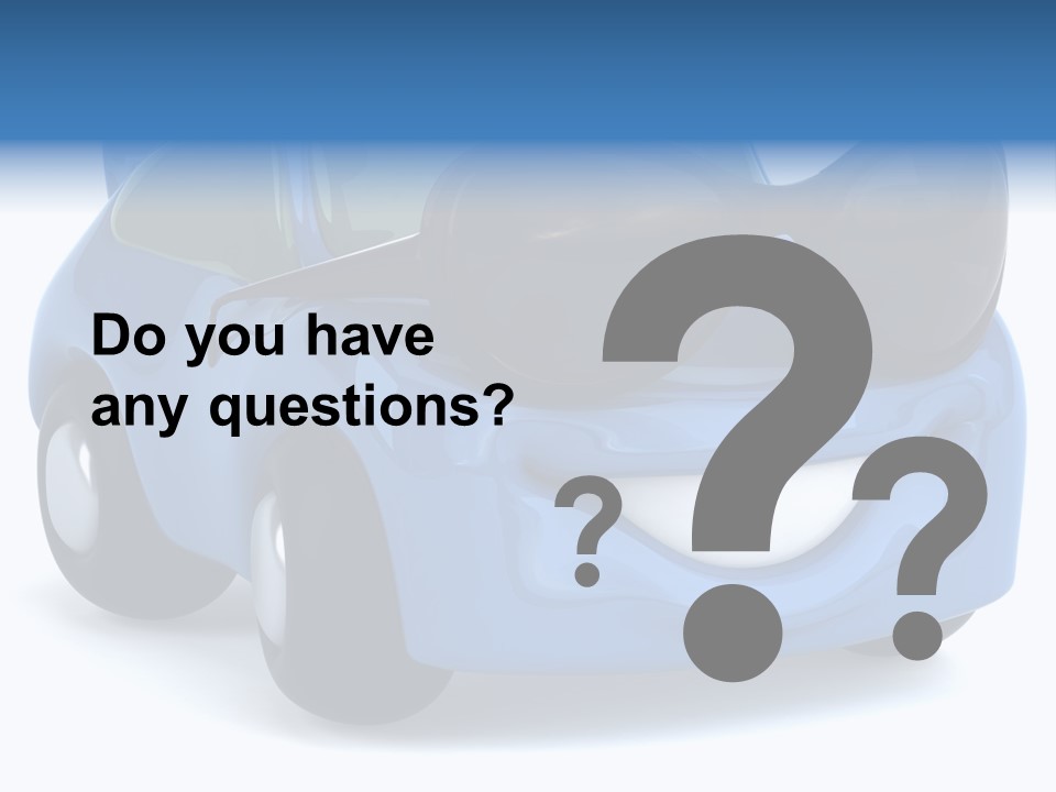 Illustration Of A Car With Glasses PowerPoint Template