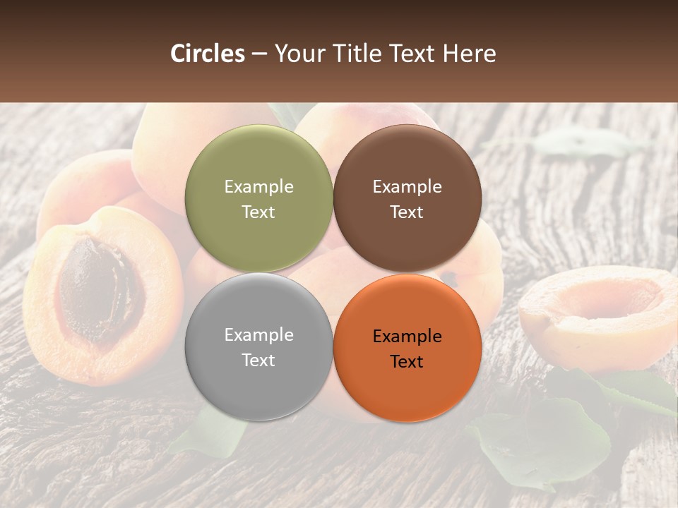 Apricots On A Bench PowerPoint Template