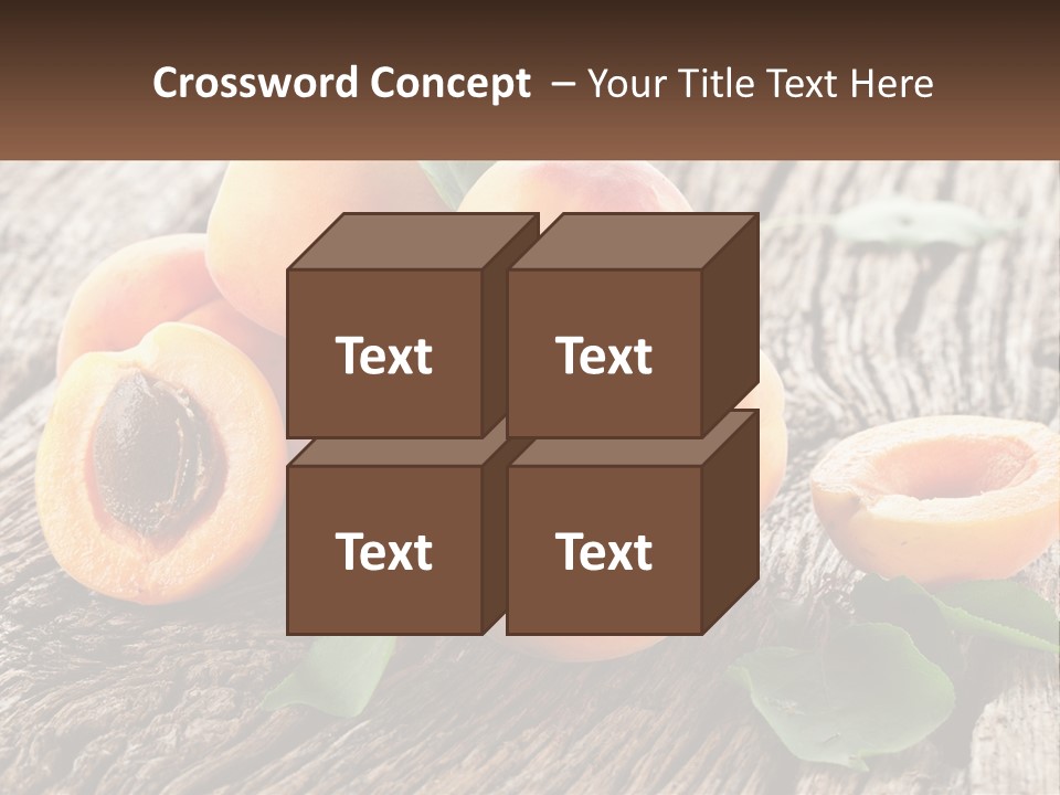 Apricots On A Bench PowerPoint Template