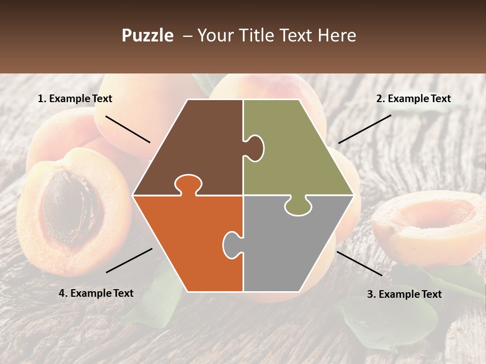 Apricots On A Bench PowerPoint Template