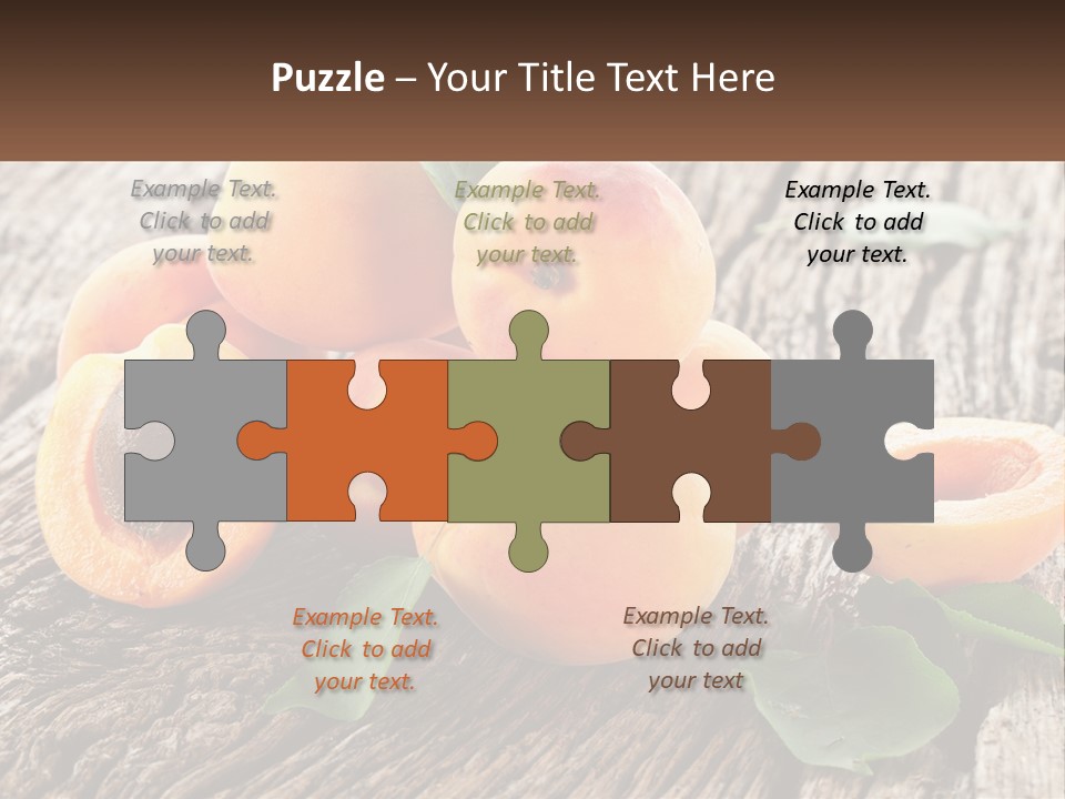 Apricots On A Bench PowerPoint Template