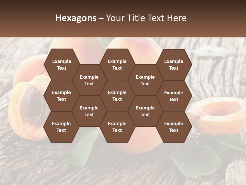 Apricots On A Bench PowerPoint Template