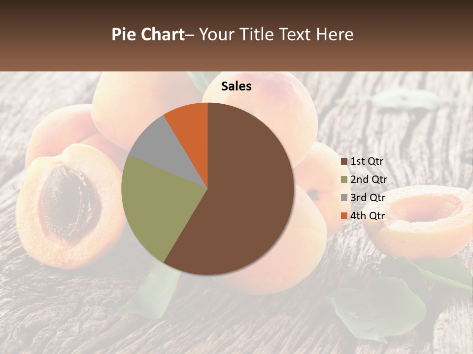 Apricots On A Bench PowerPoint Template