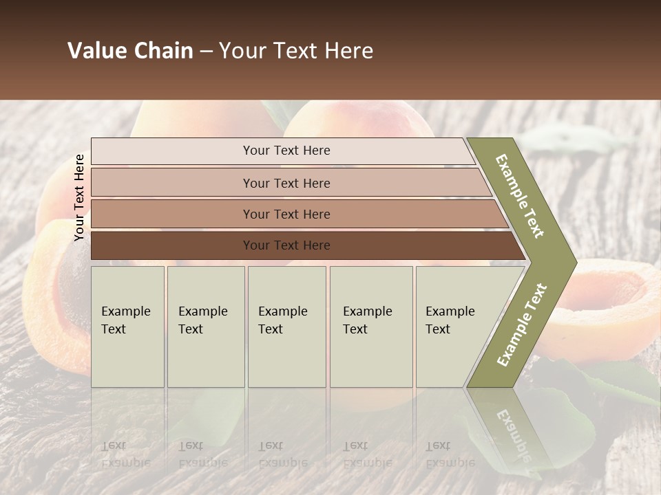 Apricots On A Bench PowerPoint Template