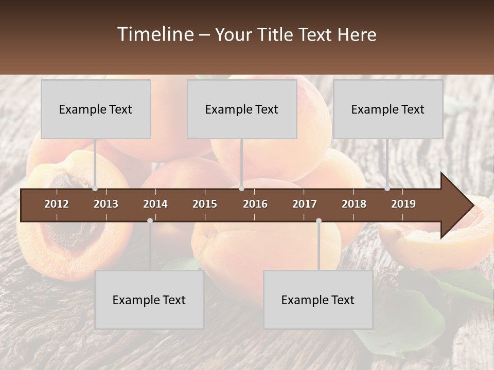 Apricots On A Bench PowerPoint Template