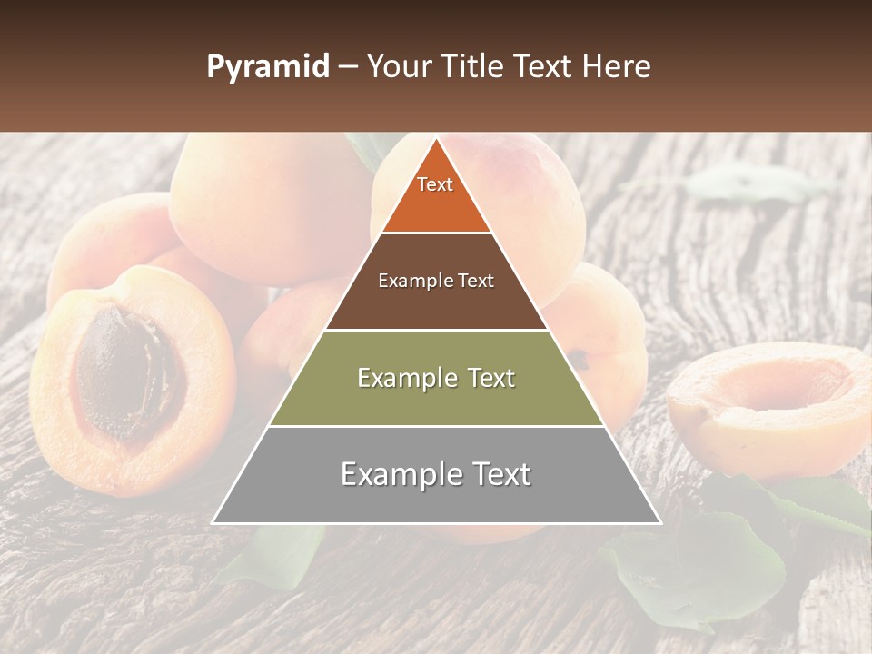 Apricots On A Bench PowerPoint Template