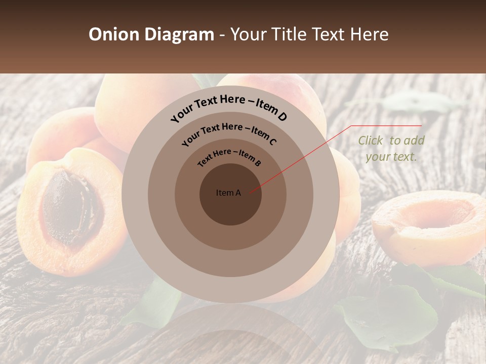 Apricots On A Bench PowerPoint Template