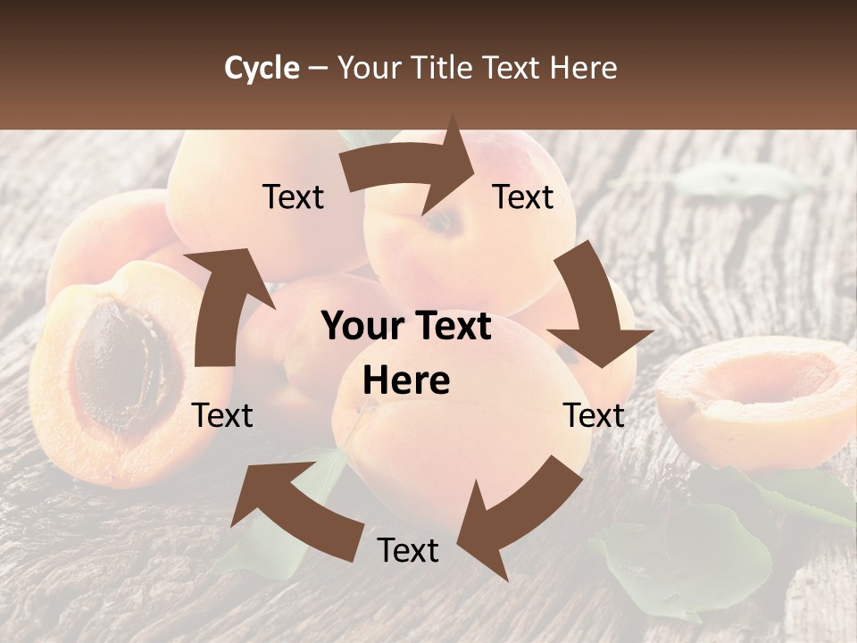 Apricots On A Bench PowerPoint Template